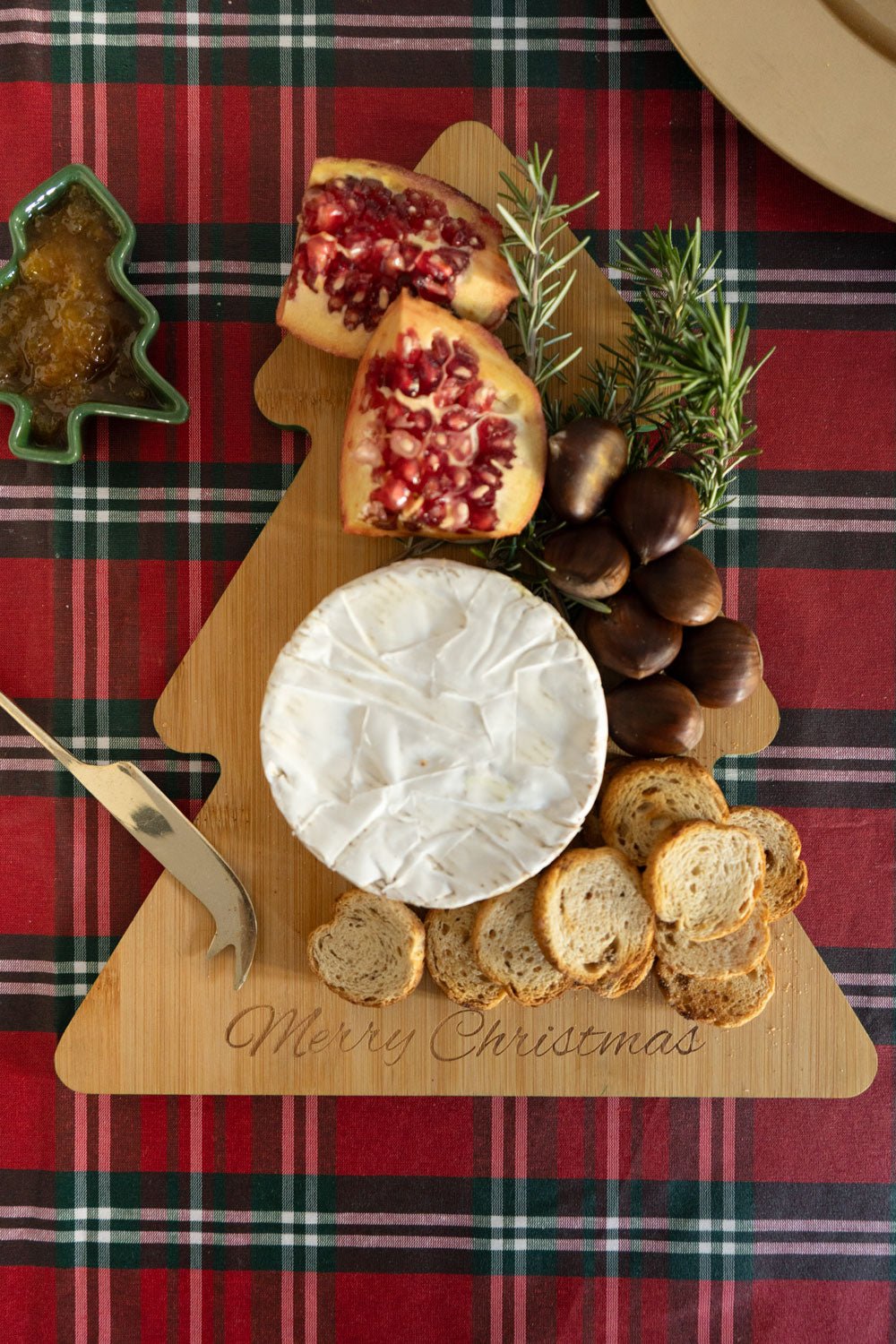 Detalle Tabla Con Diseño De Árbol De Navidad Cristina Oria 