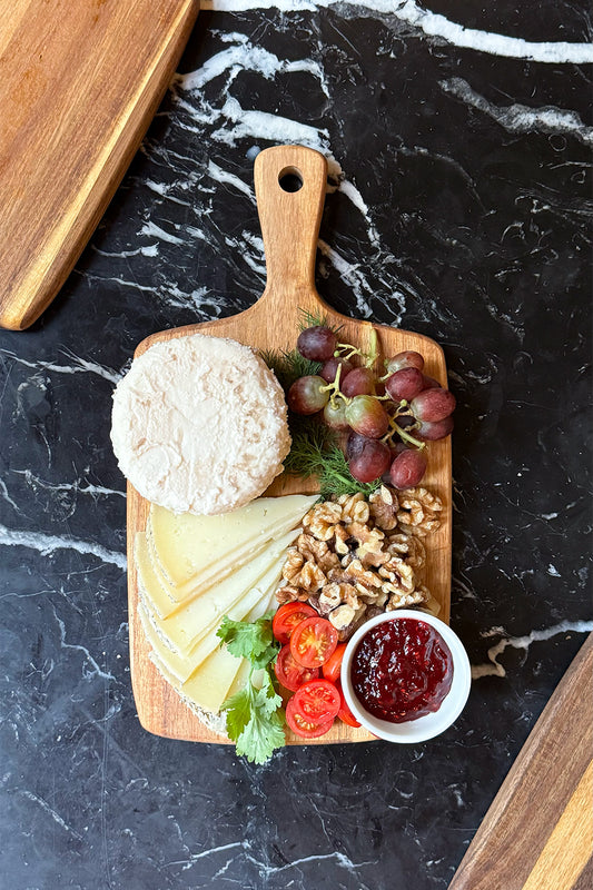 Tabla Rectangular De Madera Con Mango Pequeña Cristina Oria 