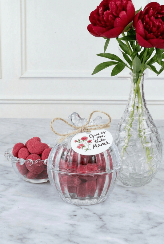 Mini Cofre Pájaro Con Crujientes Almendras Para La Mejor Madre