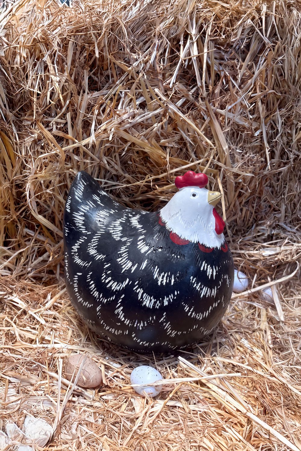 Figura Decorativa Gallina Negra