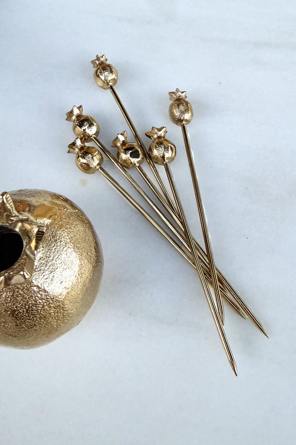 Detalle Tenedores Granada Con Set De 6 Tenedores Especiales Aperitivo De Bronce Cristina Oria 