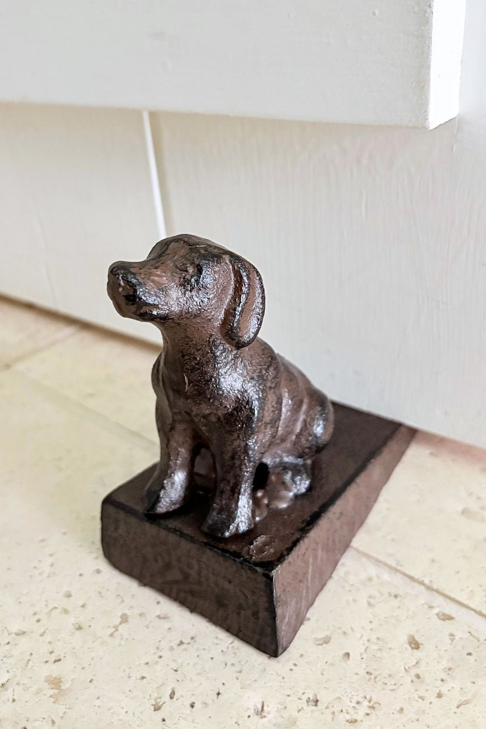 Perro Sujetapuertas De Hierro Diseño Animales Cristina Oria