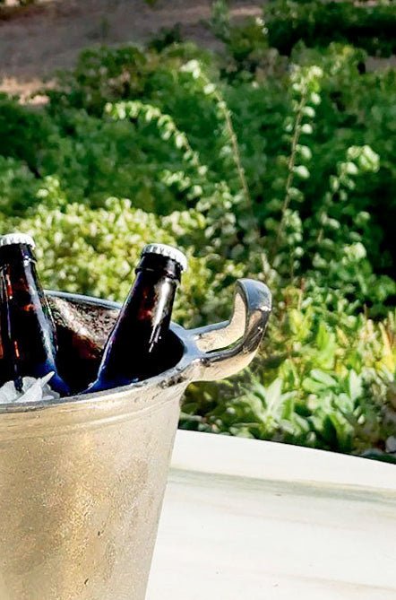 Secchiello Champagne Argentato con Manici