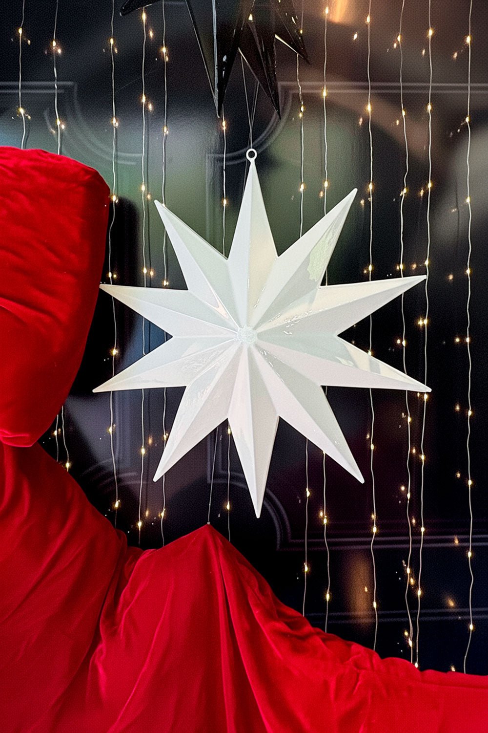 Adorno Estrella Metálica Blanca Grande Cristina Oria 