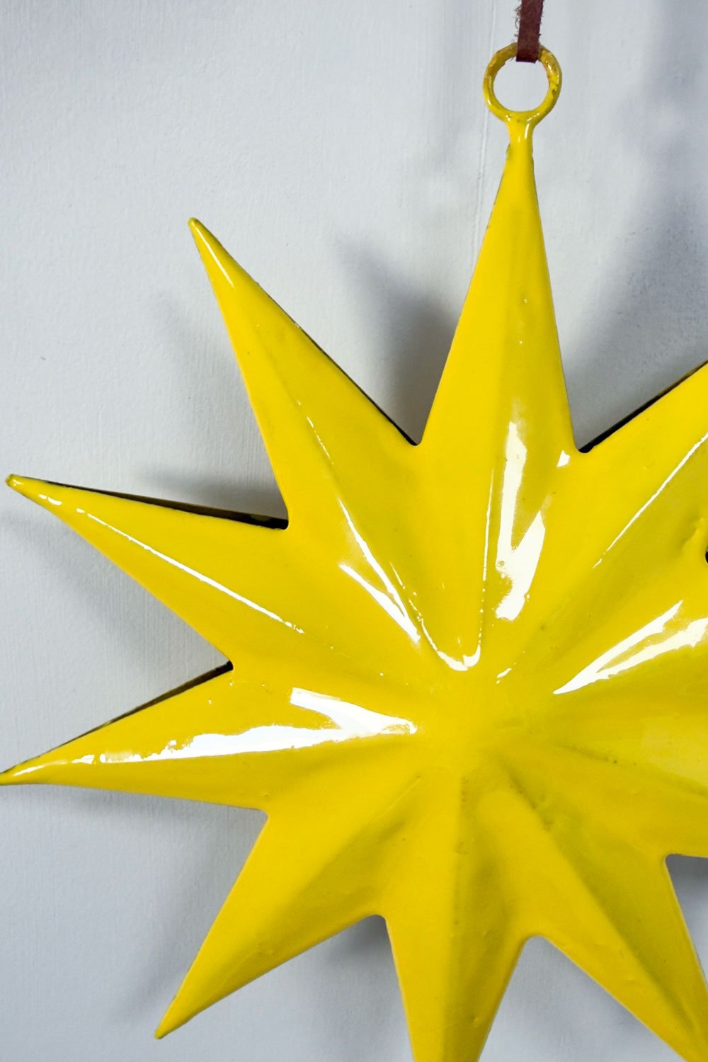 Décoration Étoile Métallique Jaune Petite