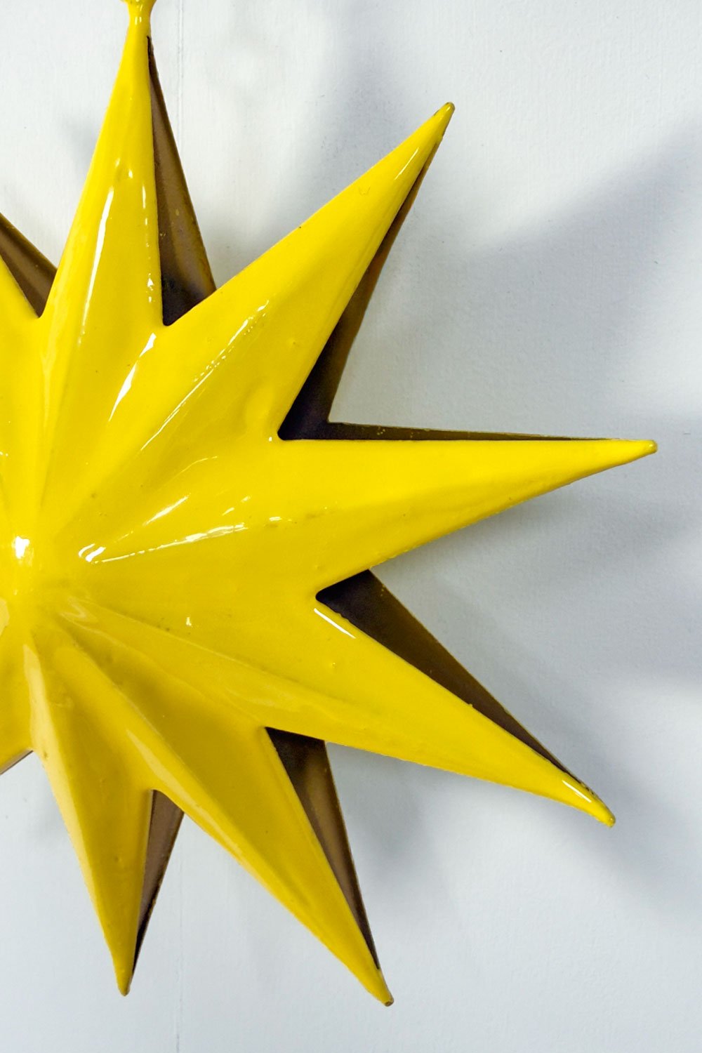 Décoration Étoile Métallique Jaune Petite