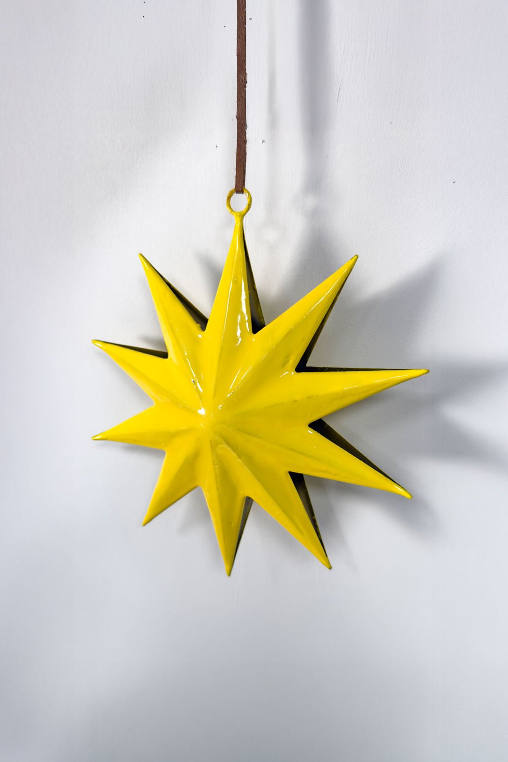 Décoration Étoile Métallique Jaune Petite