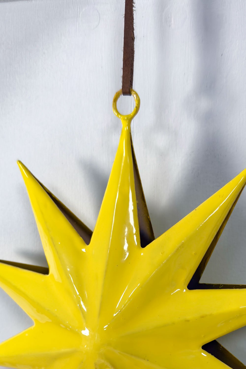 Décoration Étoile Métallique Jaune Petite