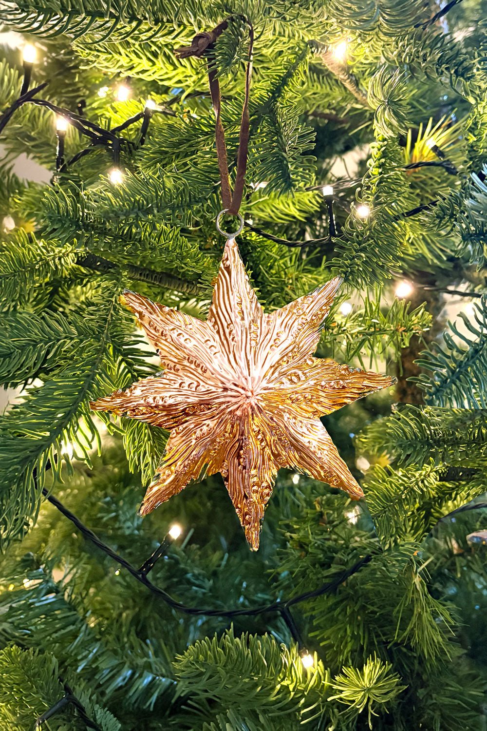 Adorno Estrella Metálica Dorada Mediano Cristina Oria 