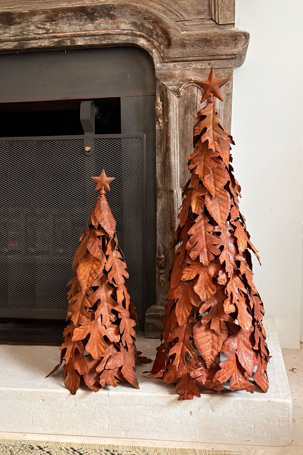 Detalle Tamaños Árbol Decorativo De Metal Con Textura De Hojas Cristina Oria 