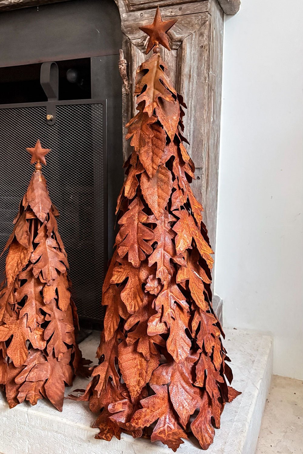 Árbol Decorativo De Metal Con Textura De Hojas Mediano Cristina Oria 