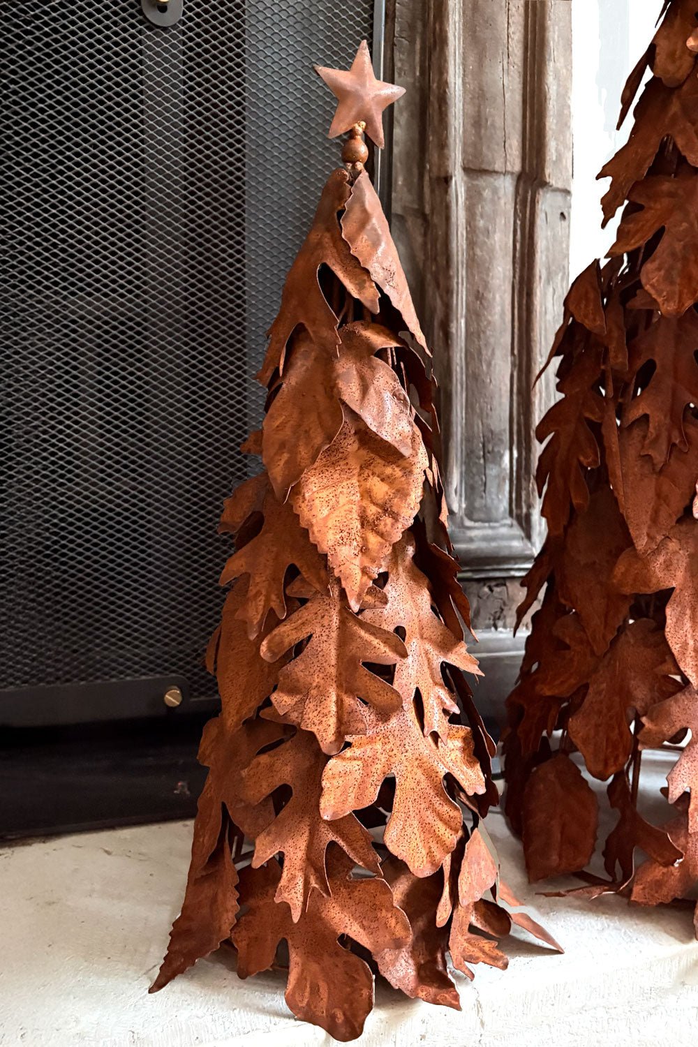 Árbol Decorativo De Metal Con Textura De Hojas Pequeño Cristina Oria 