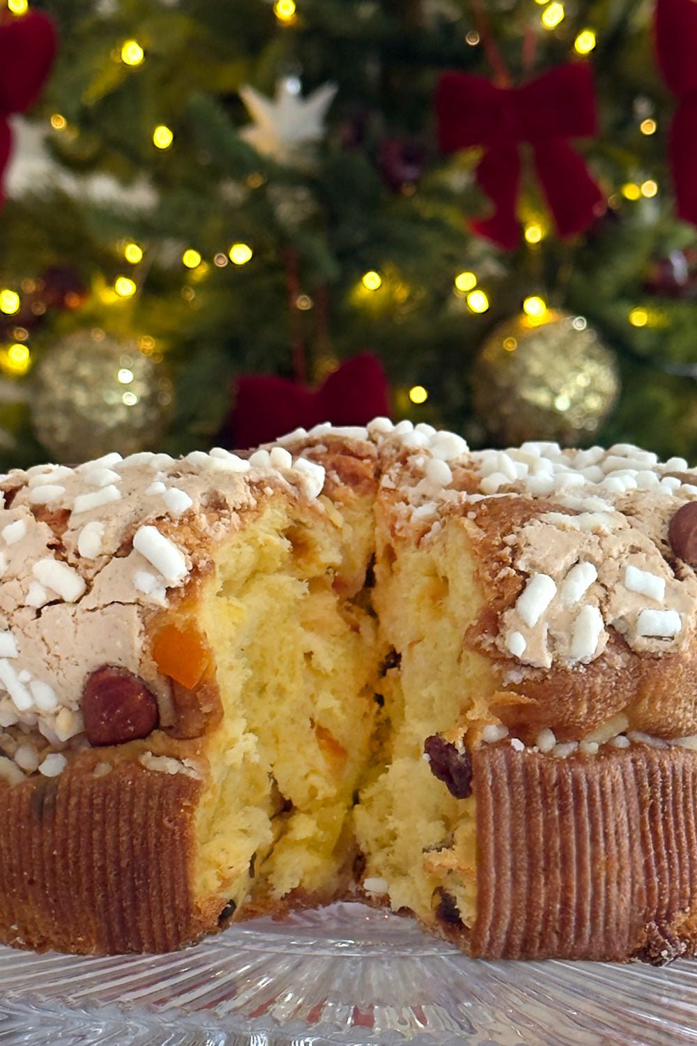 Detalle Textura Panettone Glaseado Con Almendras 1 Kg Cristina Oria 