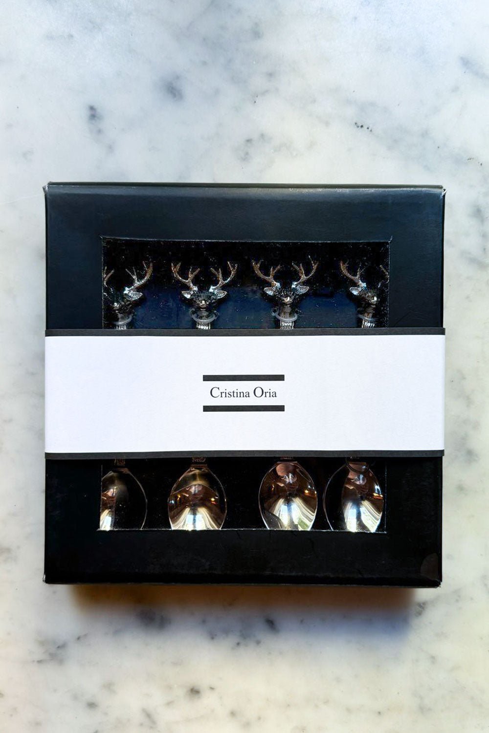 Set De 4 Cucharas Con Diseño De Ciervo