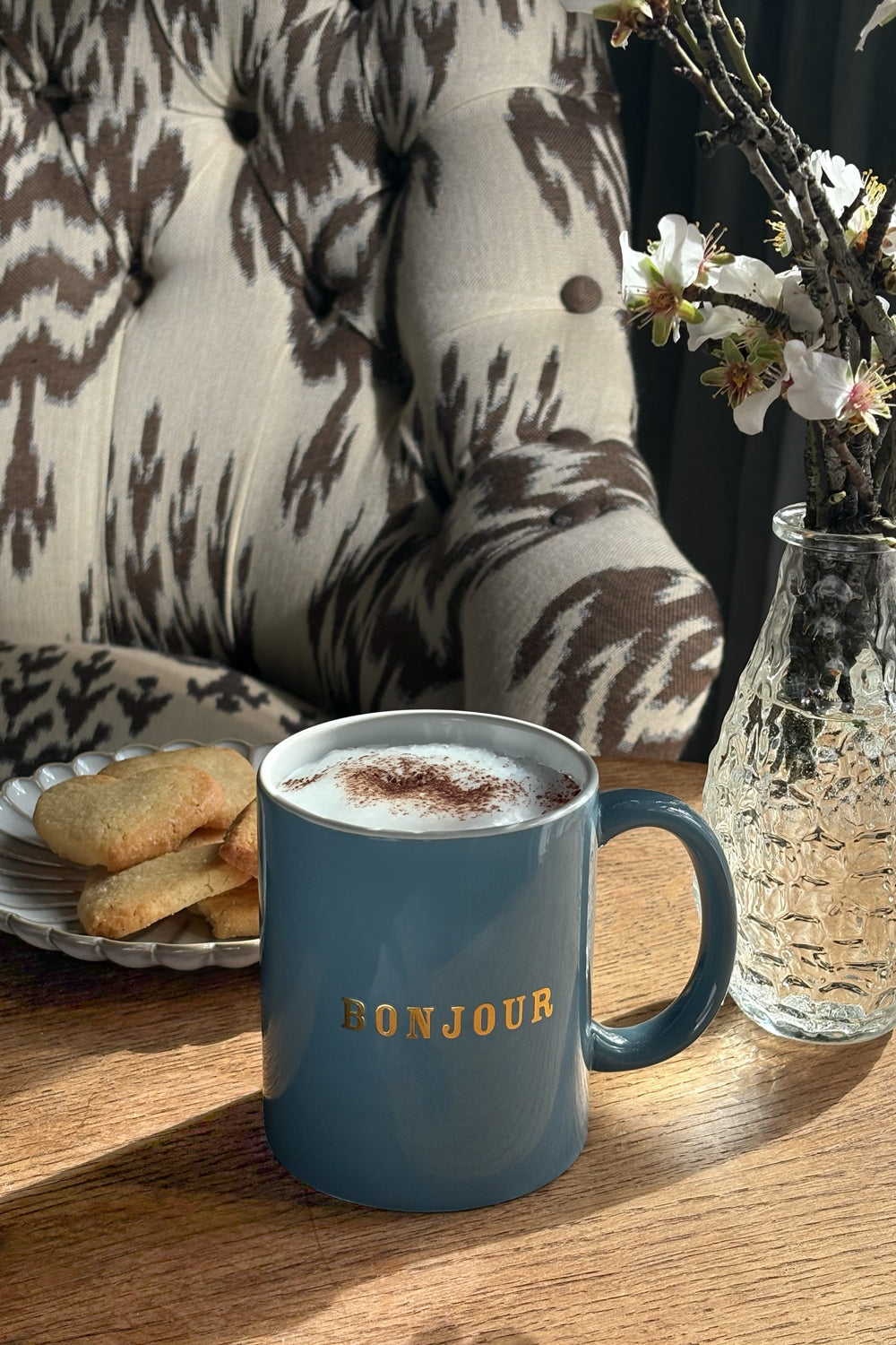 Taza Con Mensaje Francés Azul Cristina Oria 