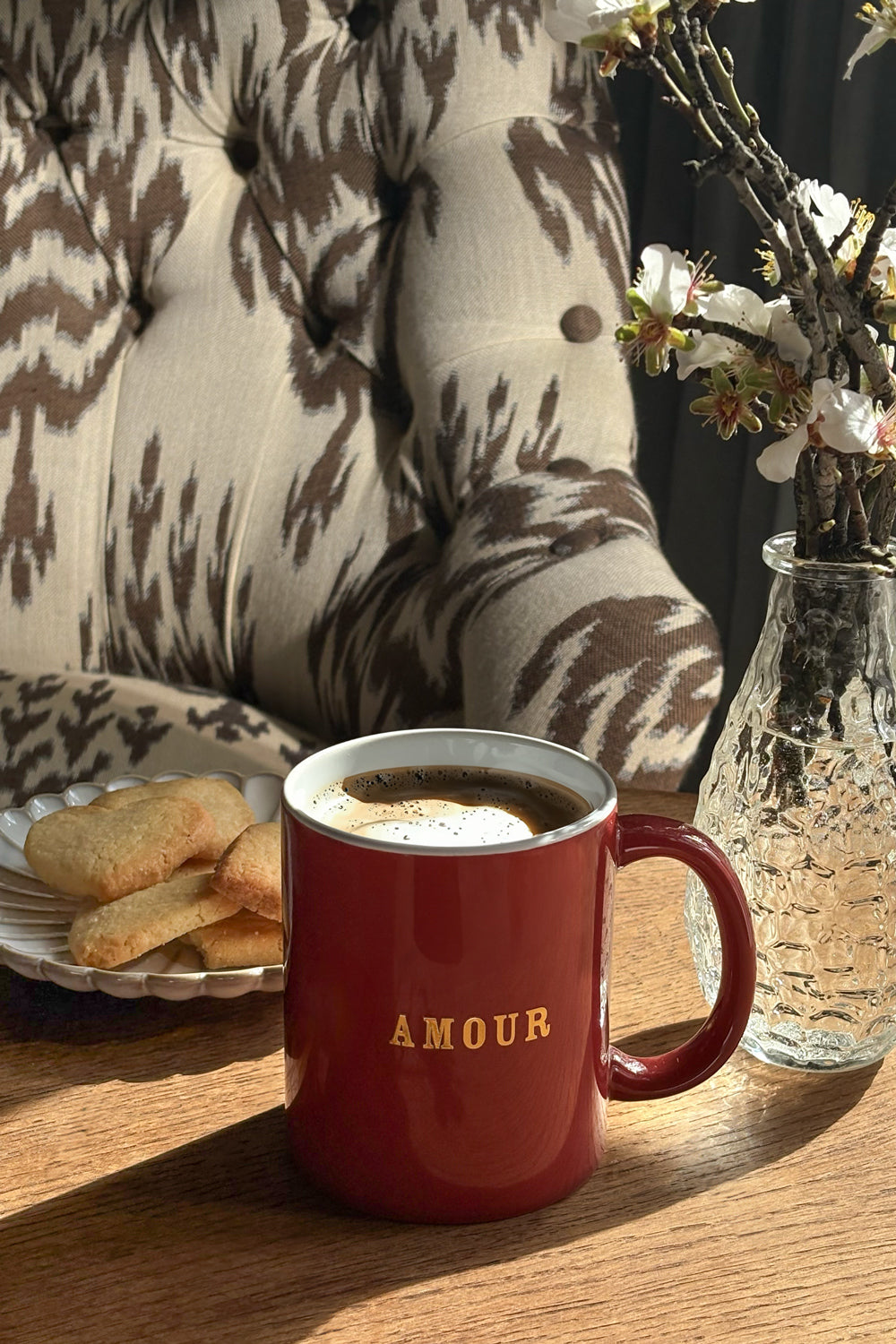 Taza Con Mensaje Francés Roja Cristina Oria 