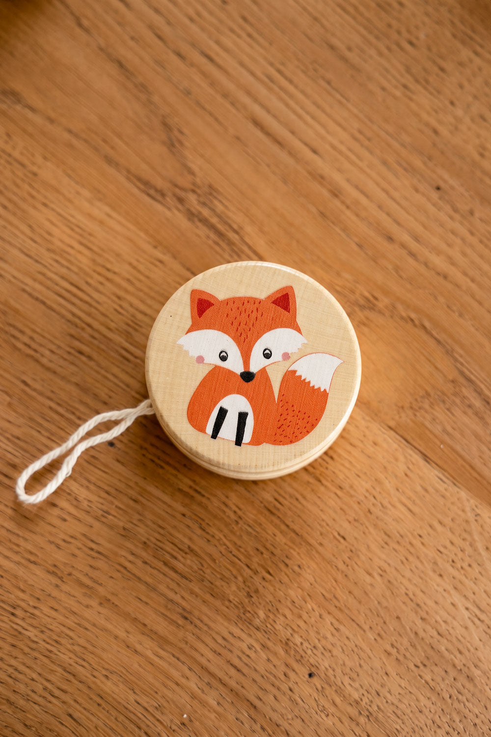 Yoyo De Madera Con Diseño De Animales Zorro Cristina Oria 