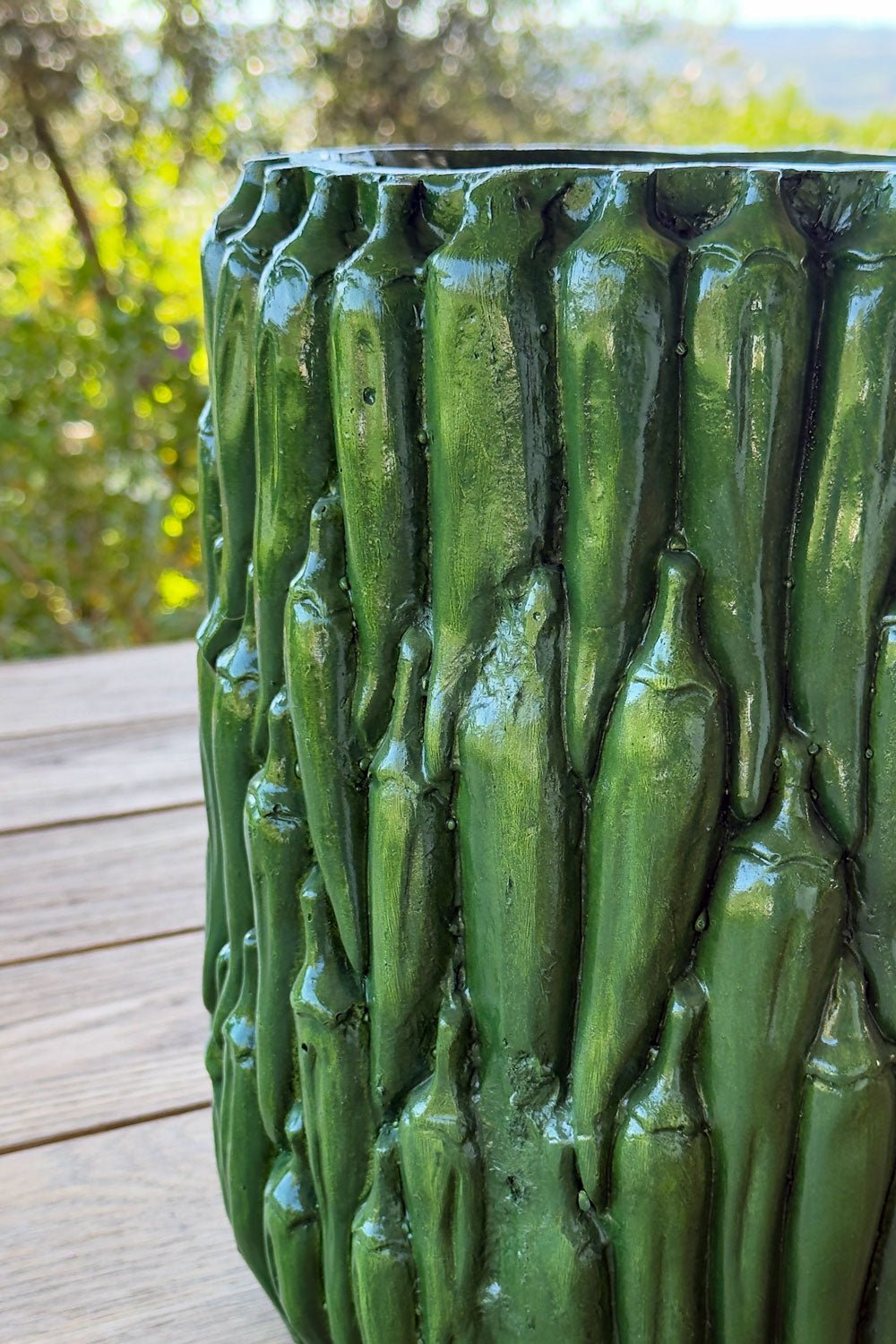 Detalles Jarrón Diseño Pimientos Verdes Cristina Oria
