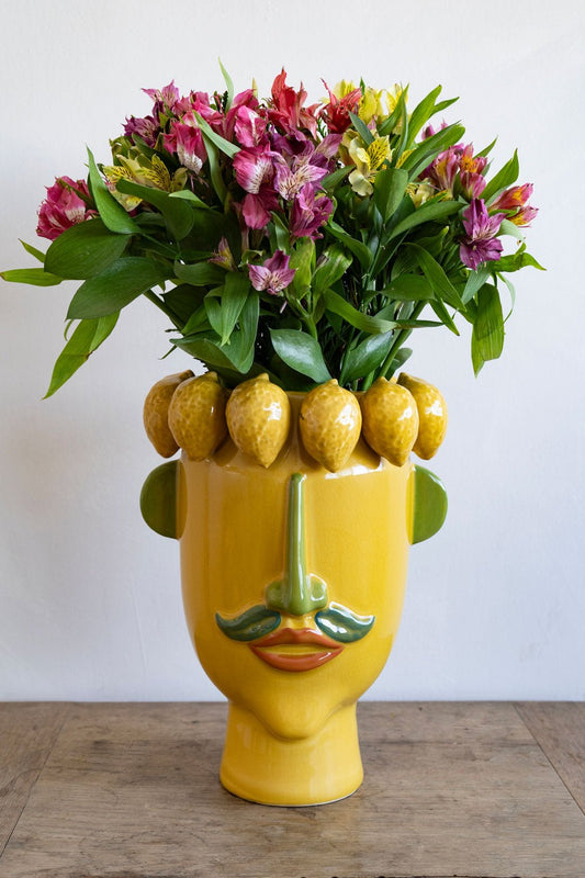 Jarrón Corona Limones Estilo Picasso Cristina Oria