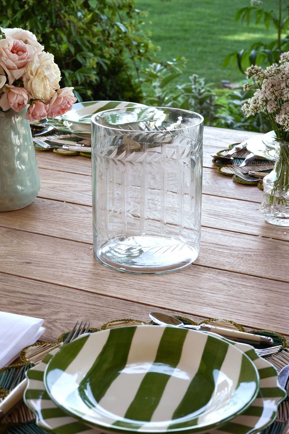 Handgeschliffene Kristallvase | Dekoration