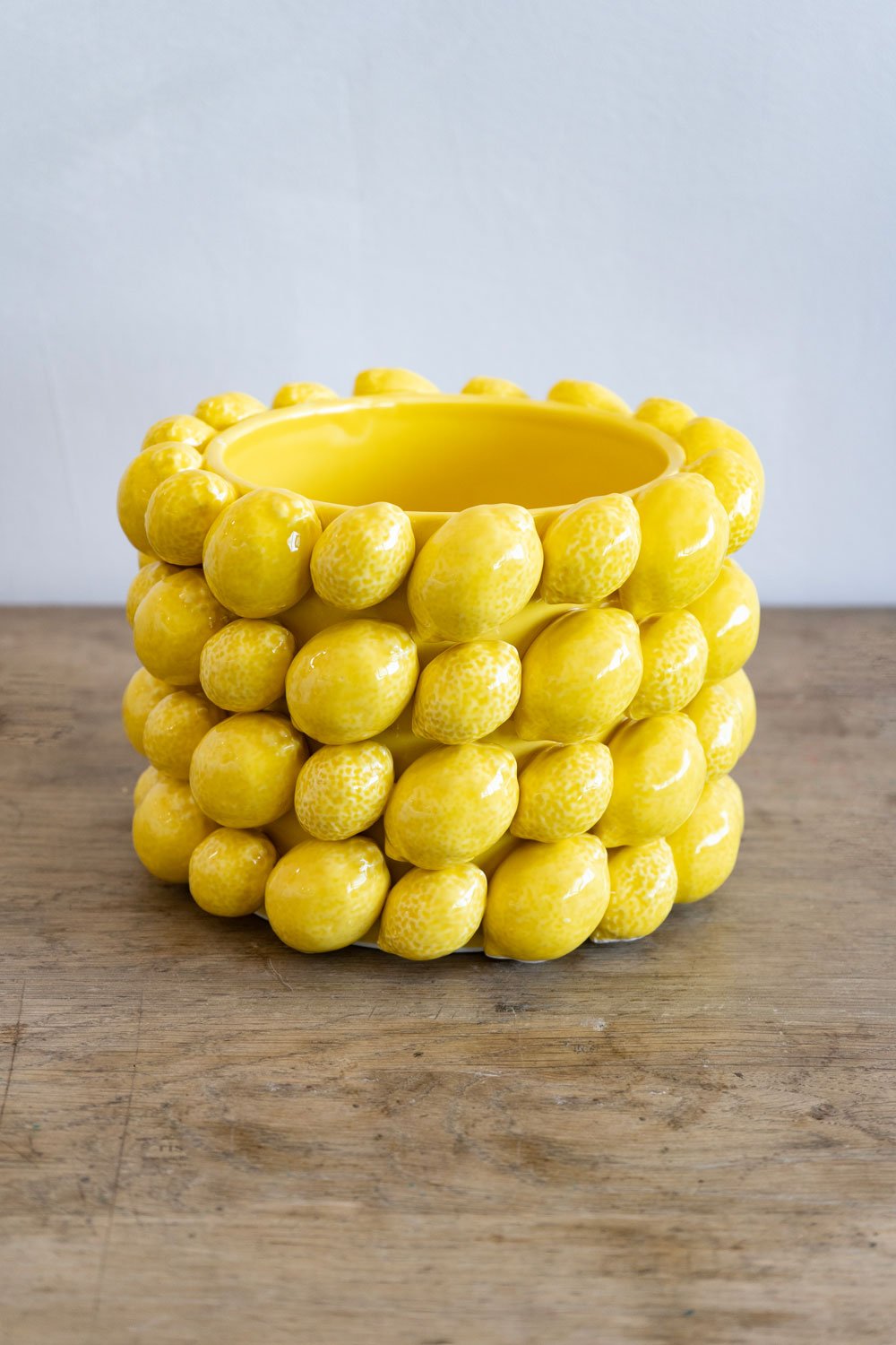 Macetero Con Diseño De Limones Cristina Oria