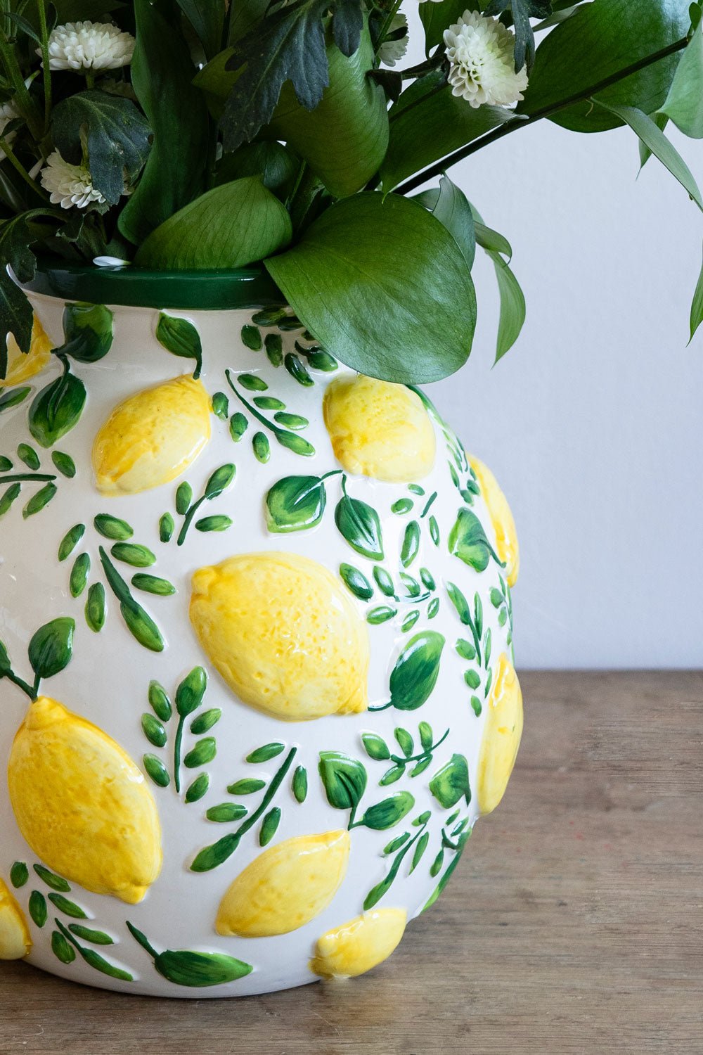 Detalles Jarrón Diseño Hojas & Limones Cristina Oria