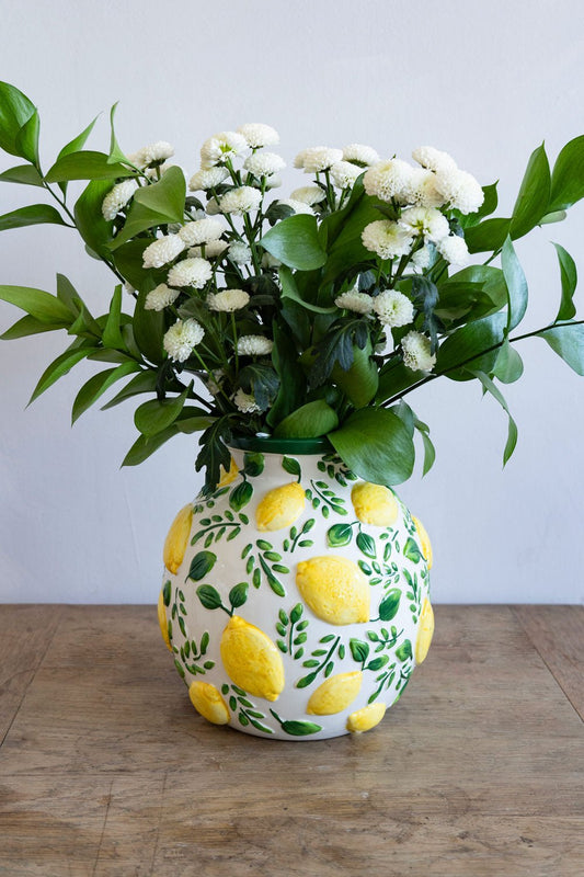 Jarrón Diseño Hojas & Limones Cristina Oria