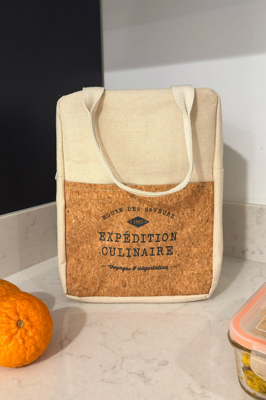 Bolsa Térmica Con Efecto Corcho Beige Cristina Oria 