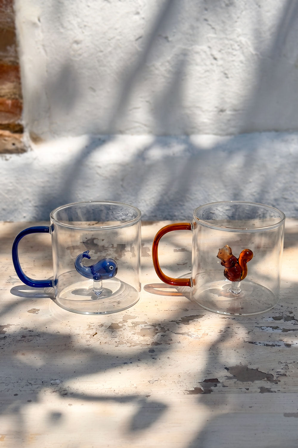 Taza De Cristal Con Figura De Animales