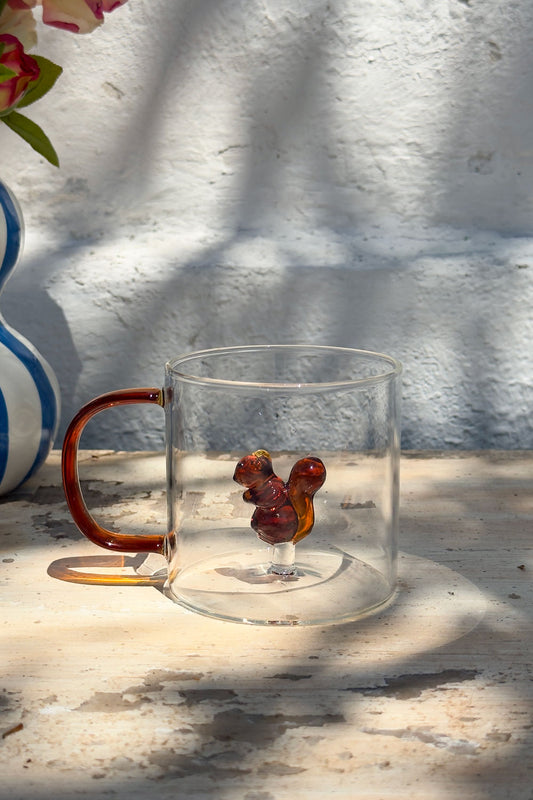 Taza De Cristal Con Figura De Animales Cristina Oria