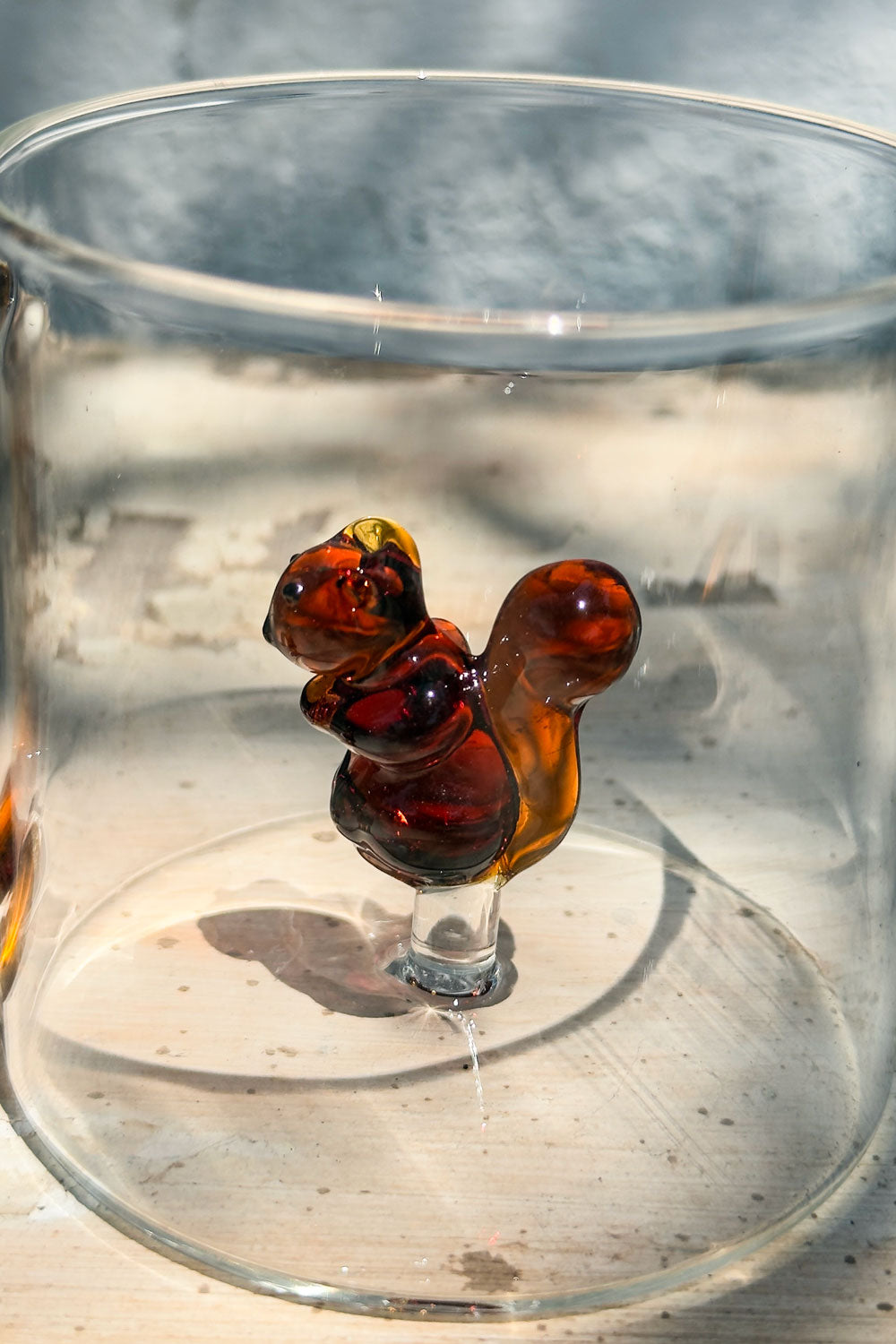Ardilla Taza De Cristal Con Figura De Animales Cristina Oria