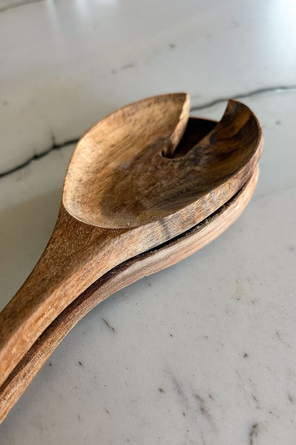 Detalle Cubiertos De Servir Acacia Cristina Oria 