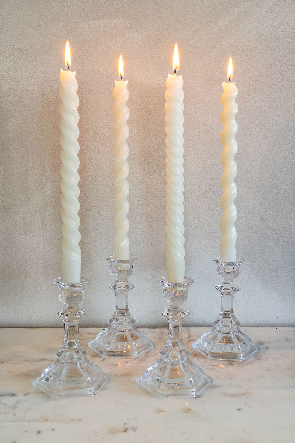 Velas Con Diseño En Espiral Blancas Cristina Oria