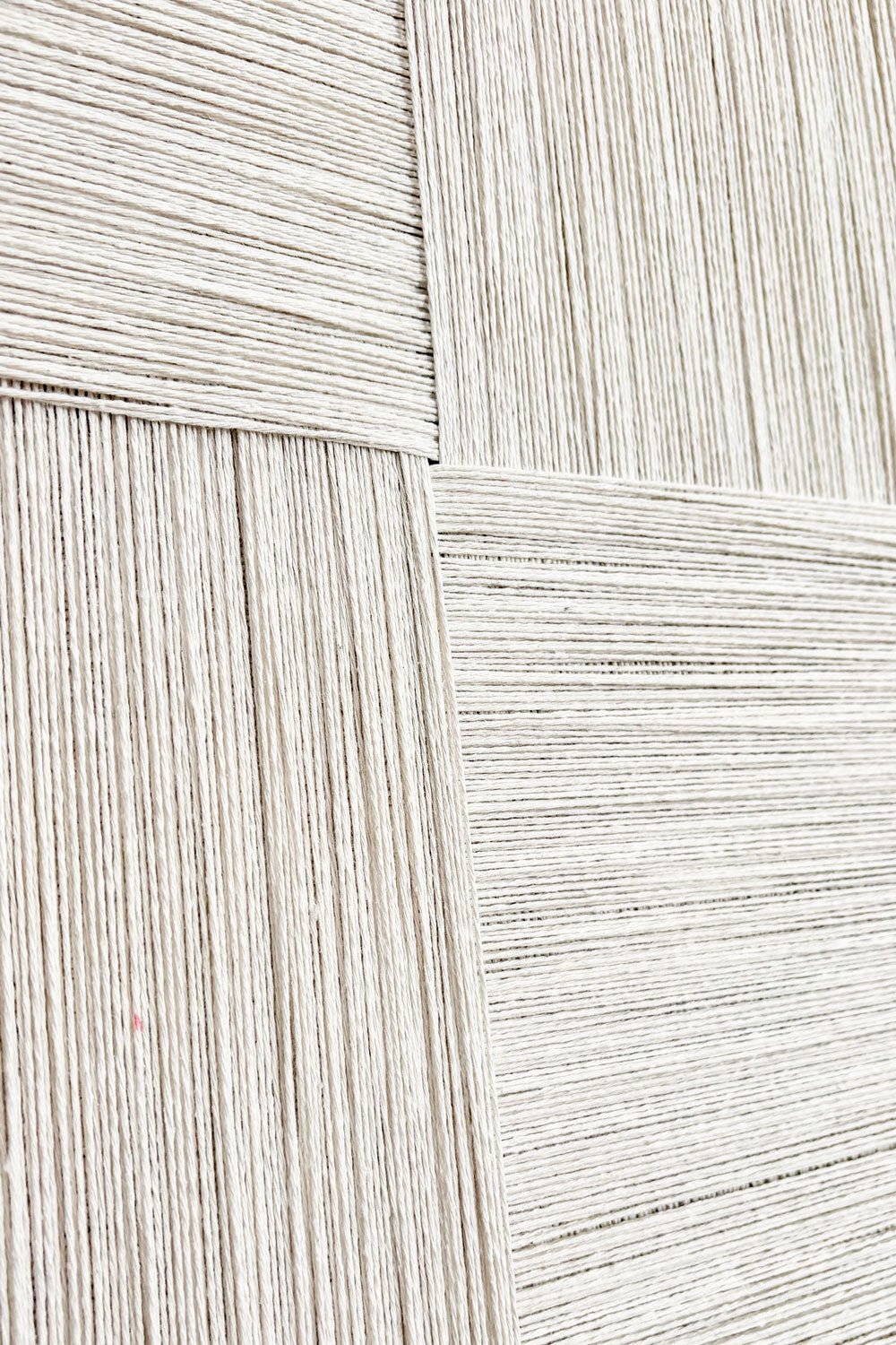 Detalles Cuadro Decorativo Rectangular Cuerdas De Algodón Beige Cristina Oria