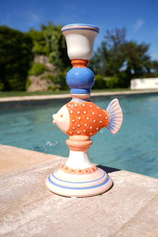 Candelabro Pez Naranja Cristina Oria 