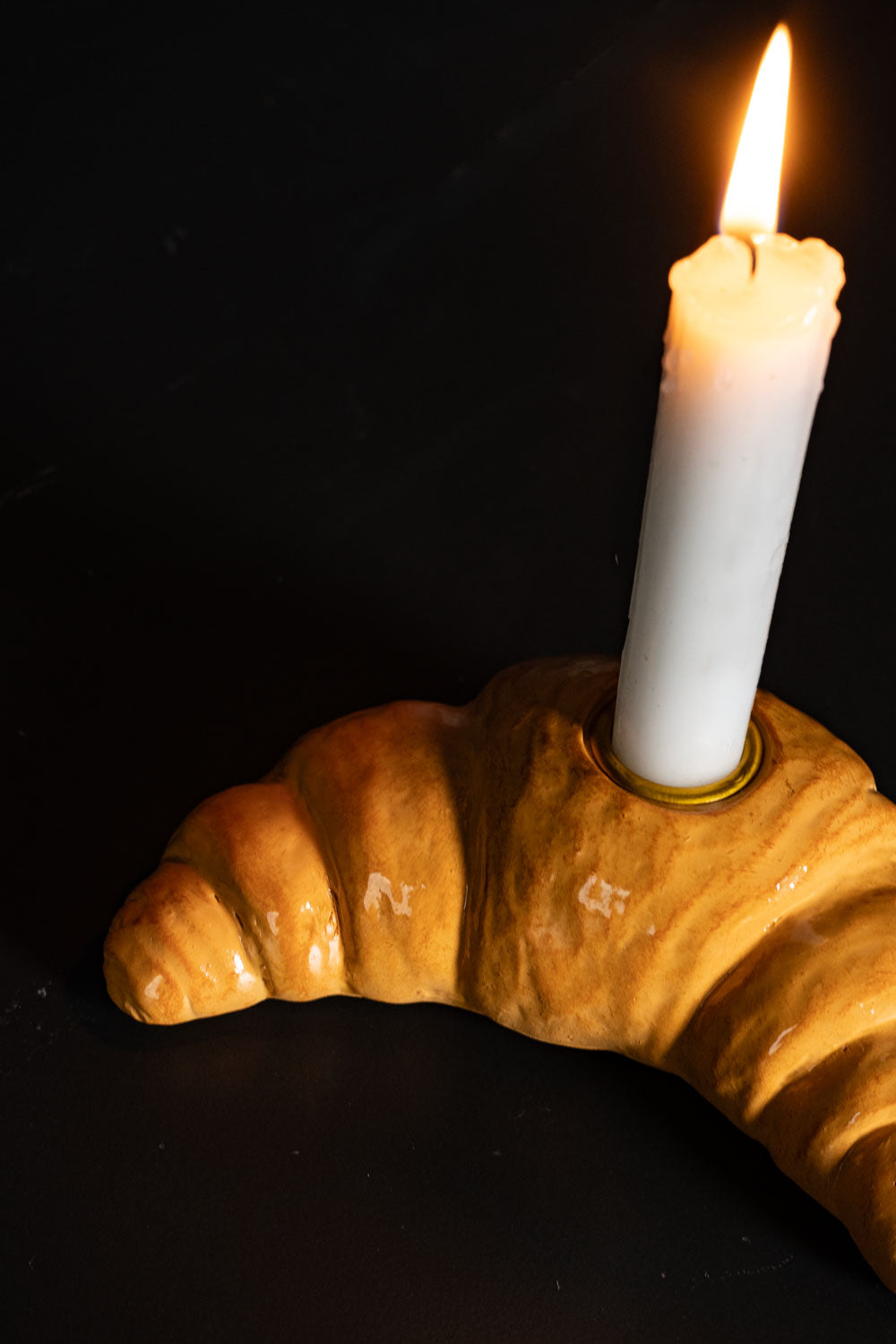 Detalles Portavelas Diseño Croissant Cristina Oria