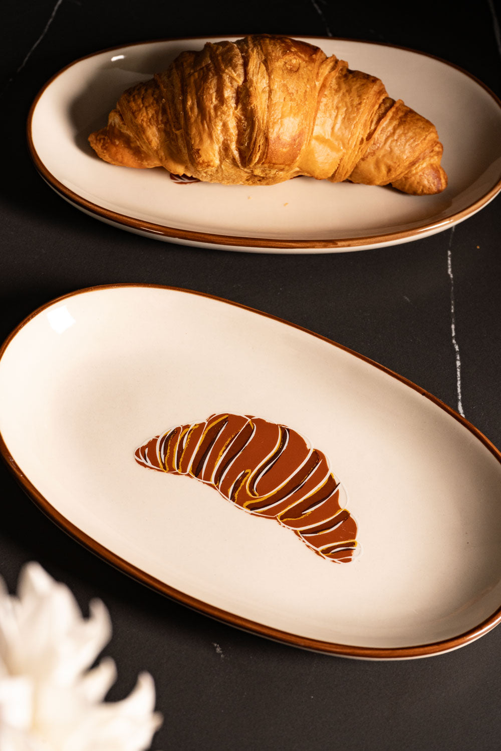 Bandeja Alargada Diseño Croissant Cristina Oria