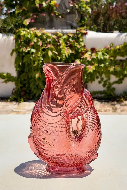 Jarrón De Cristal Diseño Pez Naranja Cristina Oria