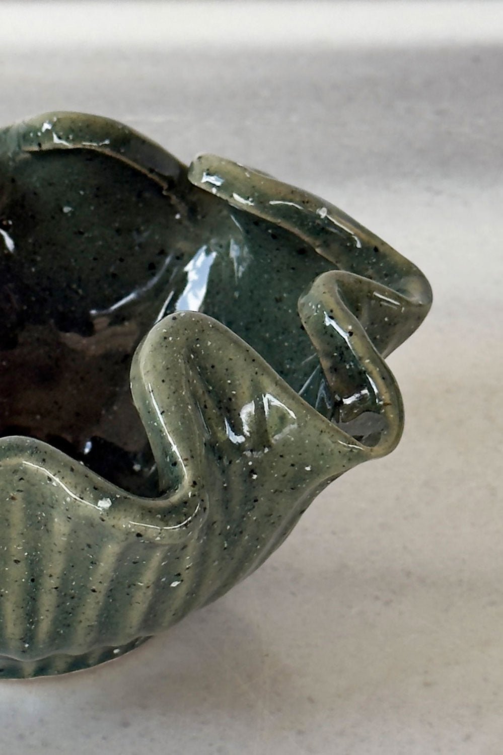 Detalles Jarrón De Cerámica Diseño Botánico Jade Cristina Oria
