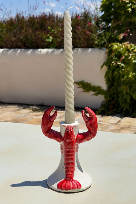 Candelabro De Cerámica Diseño Langosta Cristina Oria