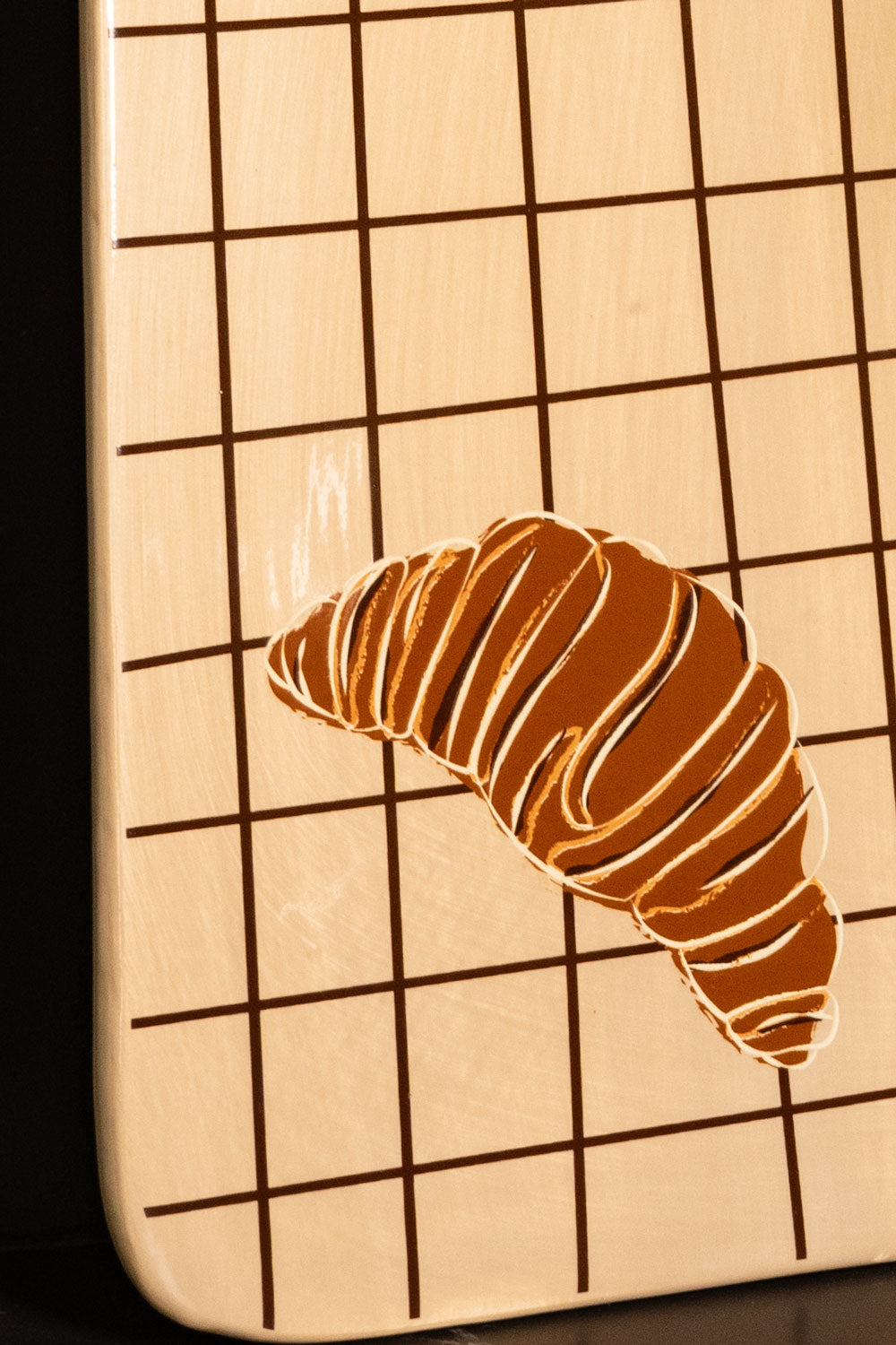 Detalles Tabla Con Mango Diseño Croissant Cristina Oria