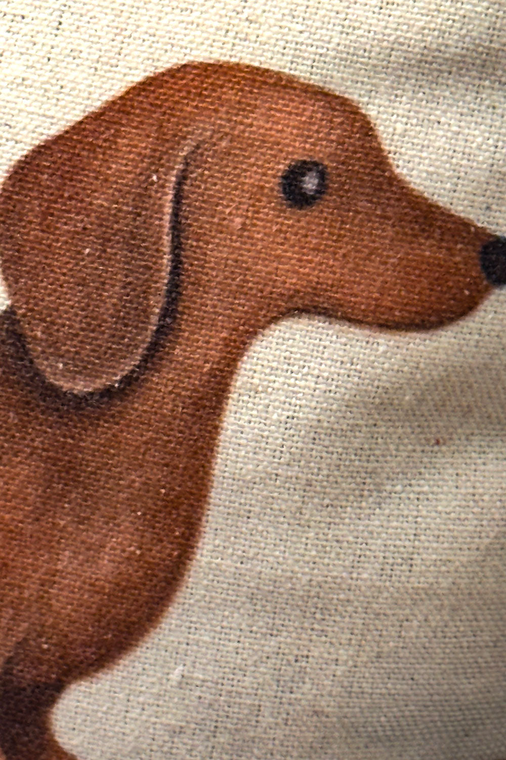 Zoom Perro Sujetapuertas De Algodón Diseño Perro Salchicha Cristina Oria