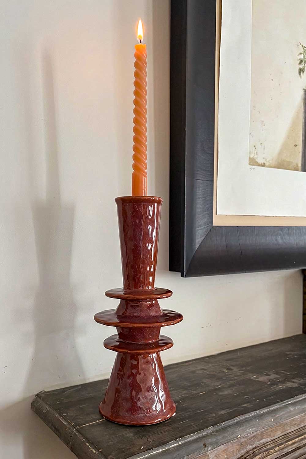 Candelabro Malva Diseño Platillos Escalonados Bajos Cristina Oria