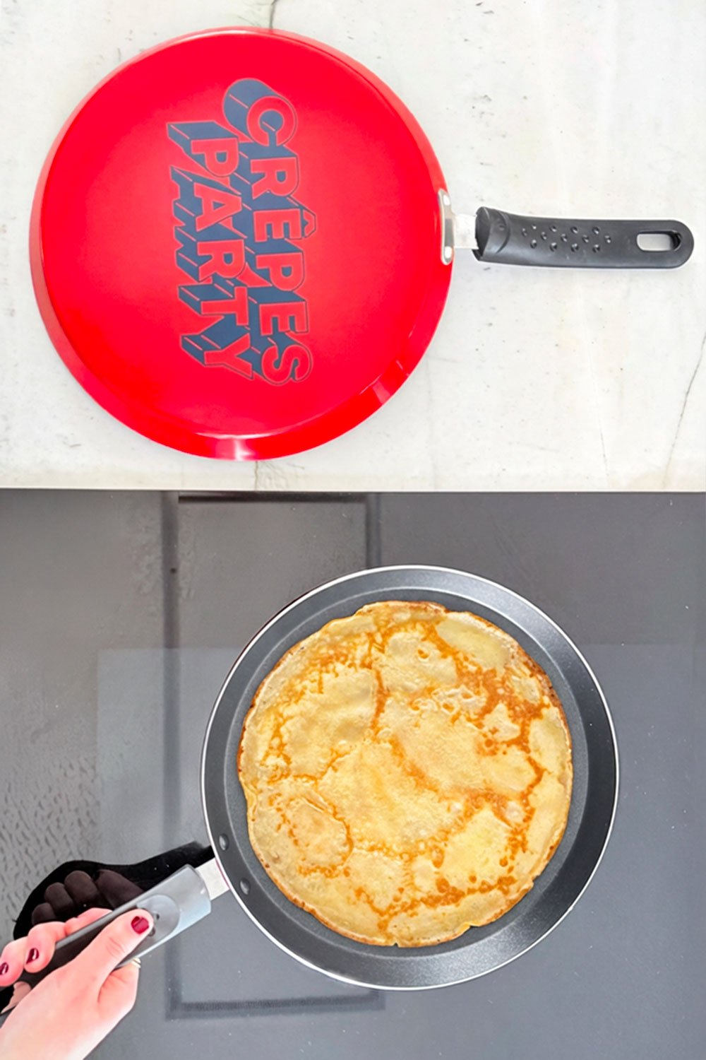 Sartén Especial Para Crêpes Roja Cristina Oria