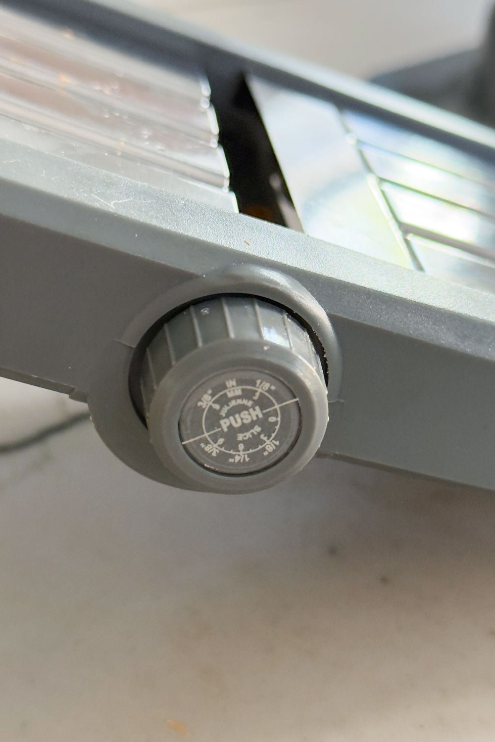 Detalle Rueda Selector Corte Rallador Mandolina Cristina Oria 