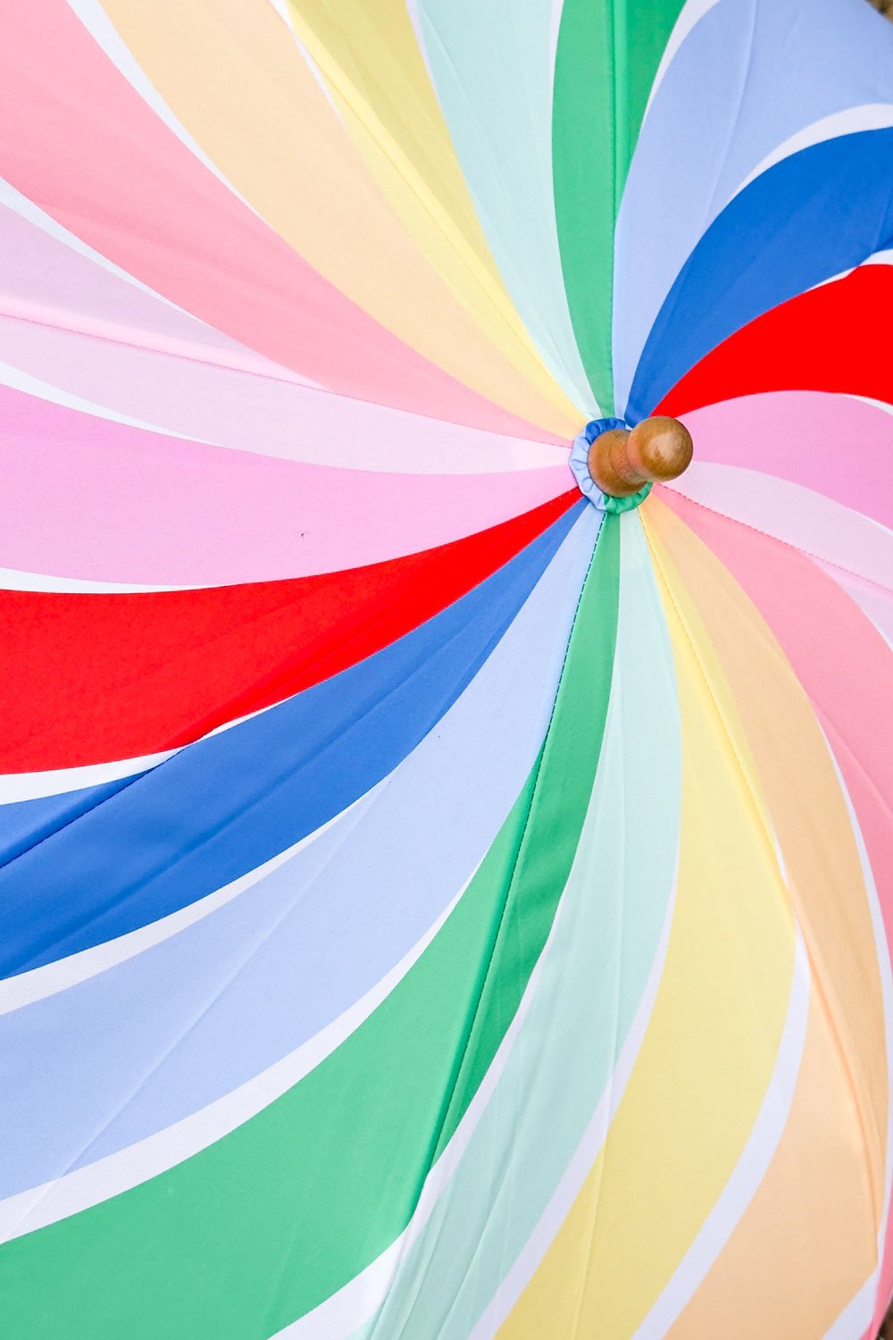 Detalle Diseño Paraguas Infantil Diseño Arcoíris Cristina Oria 