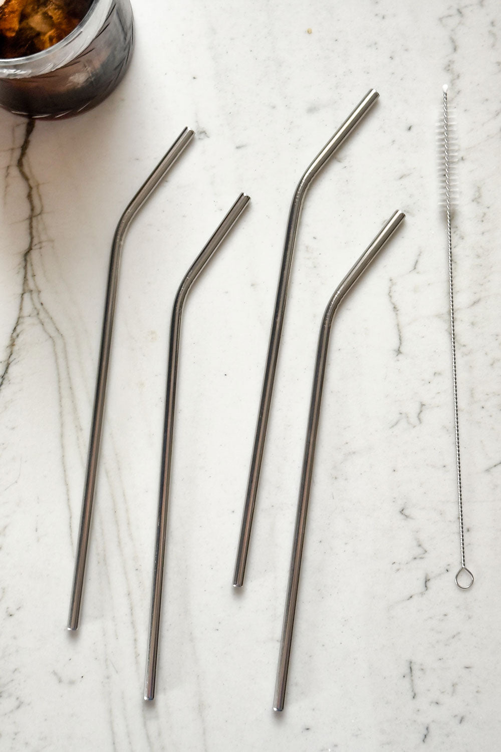 Juego De 4 Pajitas De Acero Inoxidable Cristina Oria 