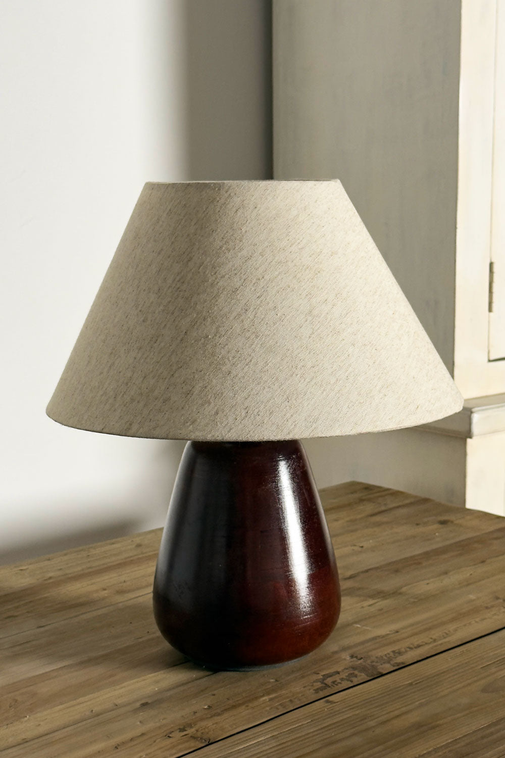 Detalles Sin Luz Lámpara De Mesa Diseño Madera Cristina Oria