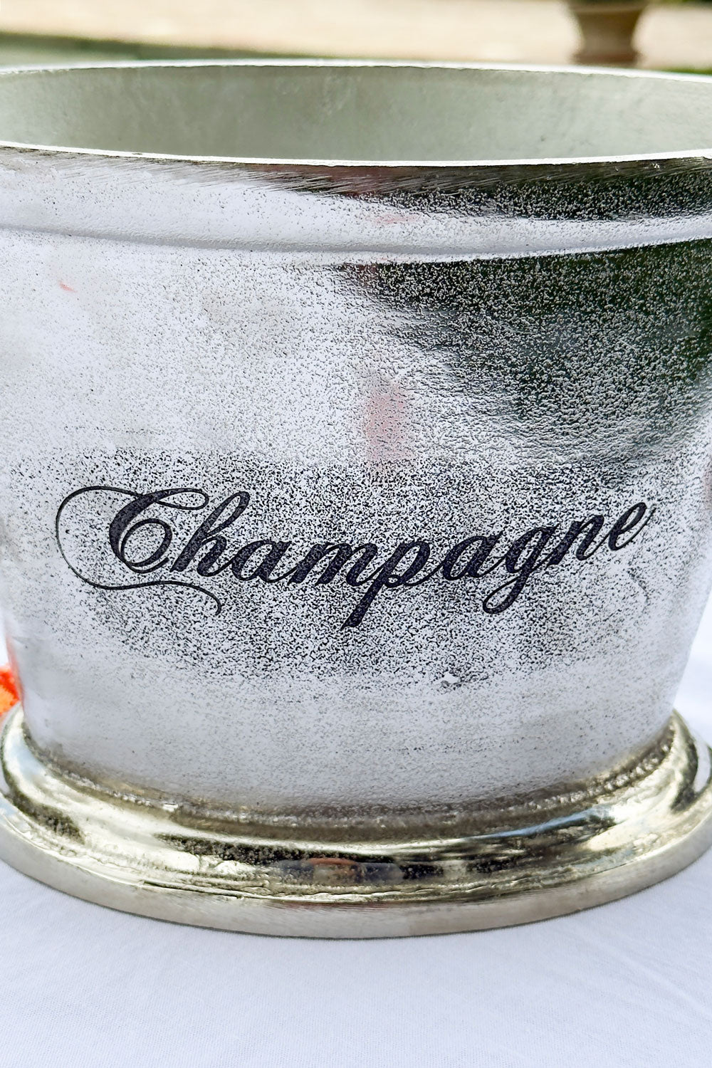 Detalles Champanera Plateada Con Agarradores Diseño "Champagne" Cristina Oria