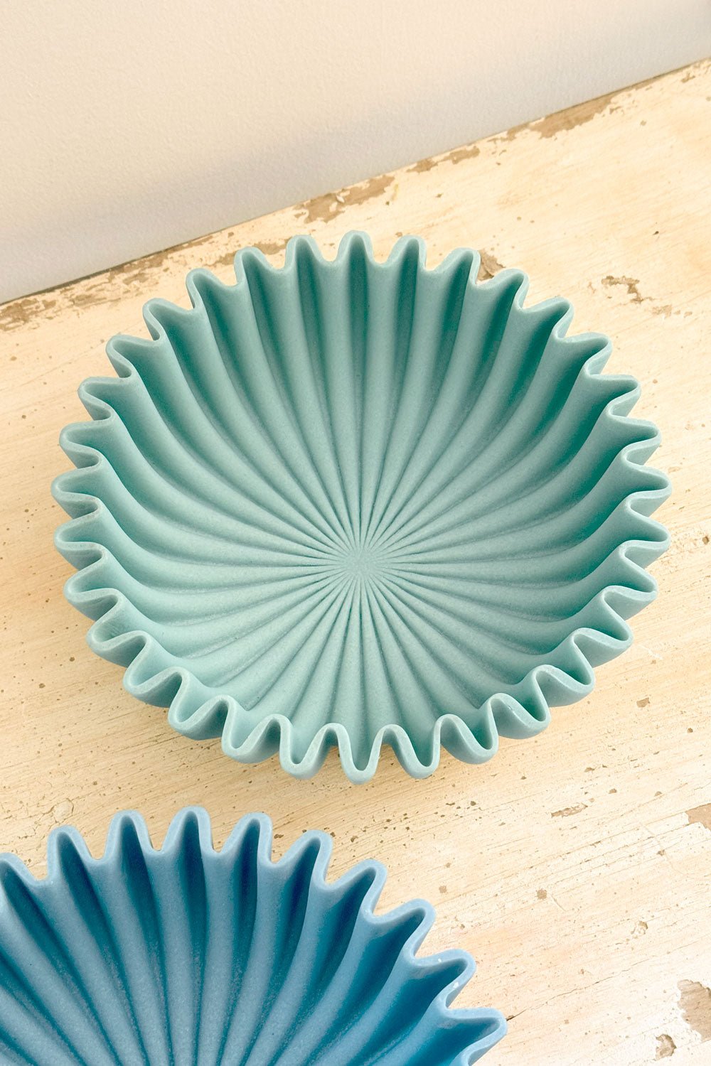 Centro De Mesa De Resina Diseño Ondas
